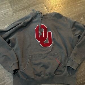 OU Hoodie with Red Logo
